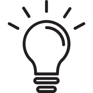 light bulb icon for fragrance design ideas